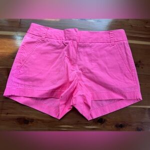 J.Crew Factory Outlet Neon Pink Vintage Chino Shorts size 2 NWT